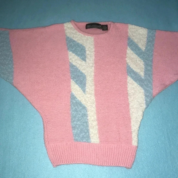 Bramble Lane Sweaters - 𝅺BRAMBLE Lane vintage knit crewneck dolman sleeves  1980’s size M